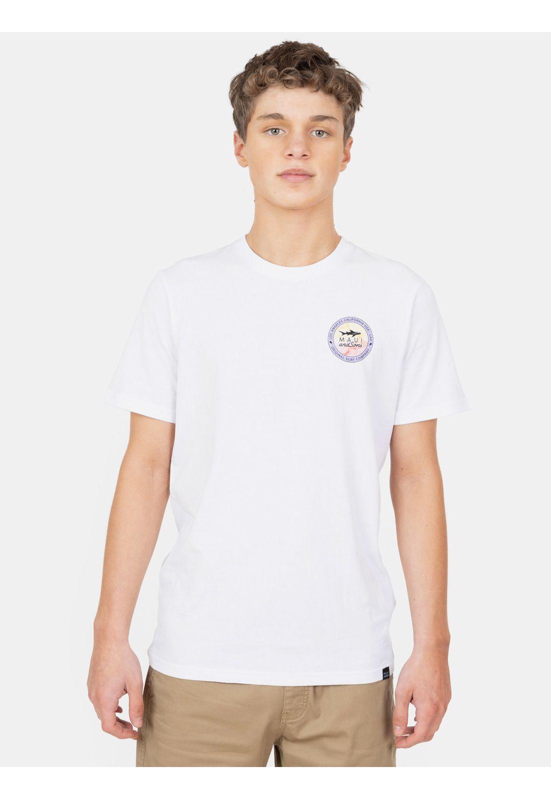 Polera MC Los Angeles Lax Tees Blanco Infantil Maui And Sons-0