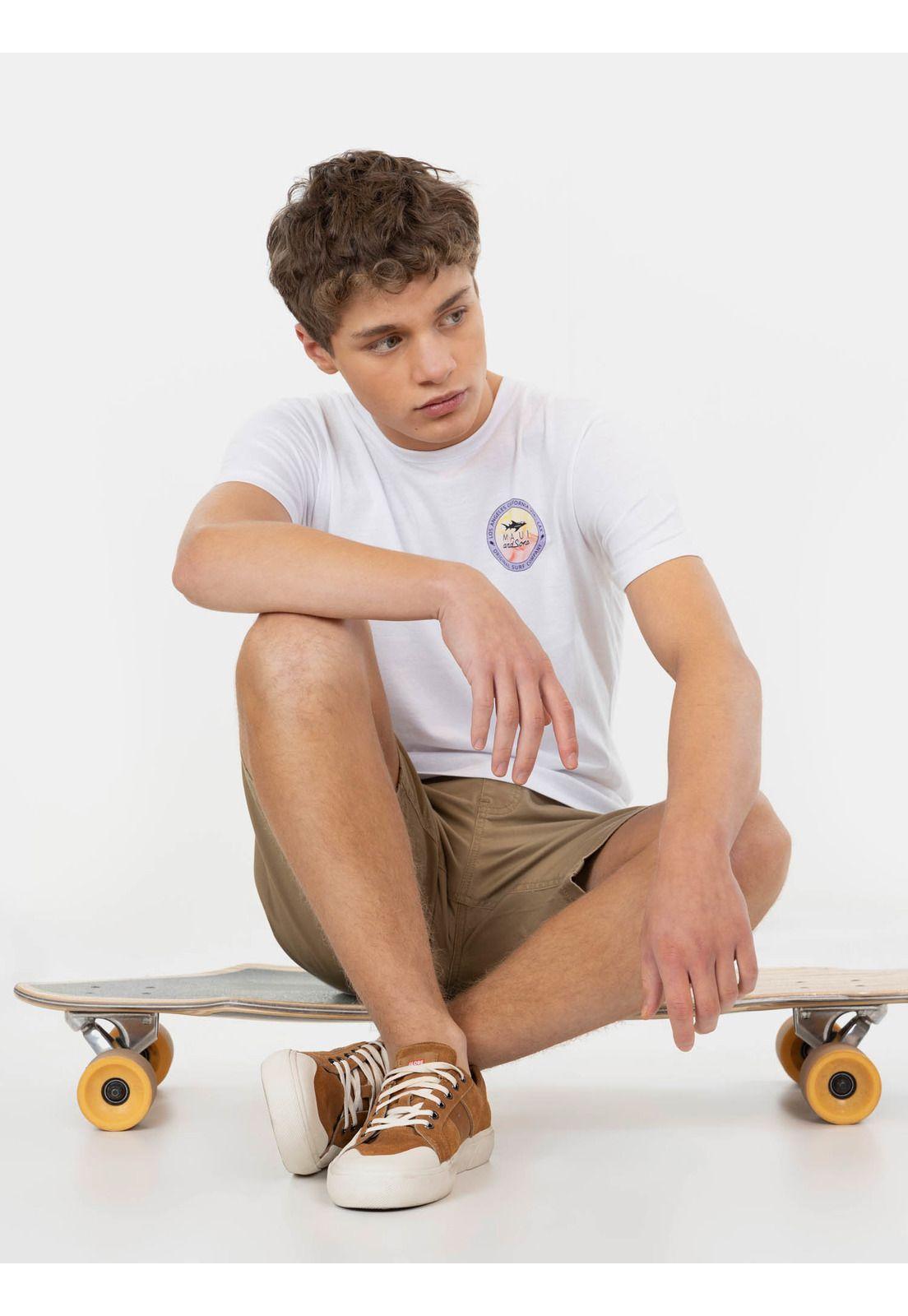 Polera MC Los Angeles Lax Tees Blanco Infantil Maui And Sons-3