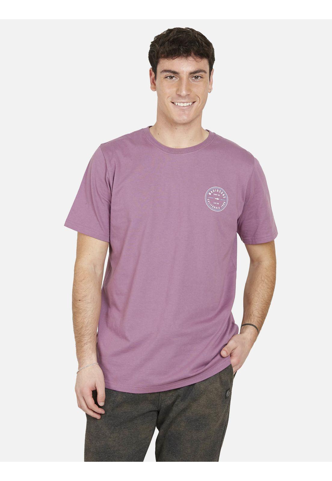 Polera OLD BRAND Hombre Burdeo Maui and Sons-0