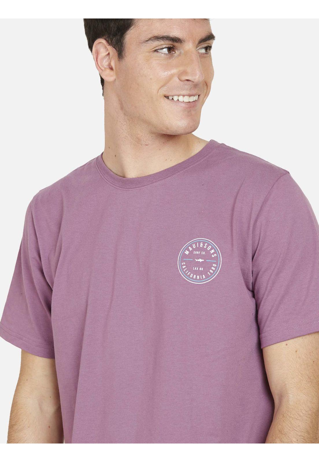 Polera OLD BRAND Hombre Burdeo Maui and Sons-2