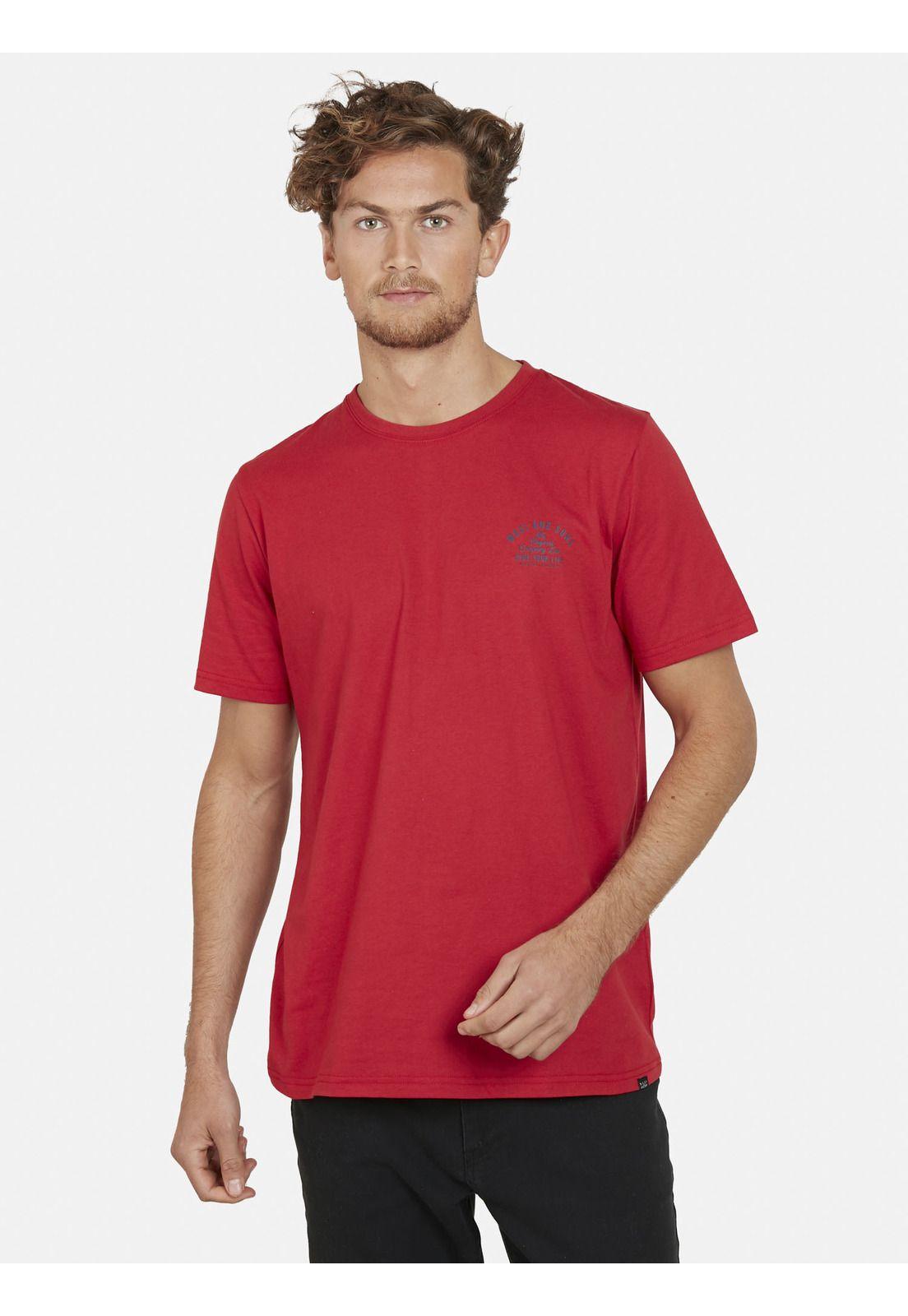 Polera RIDE YOUR LIFE Hombre Rojo Maui and Sons-0