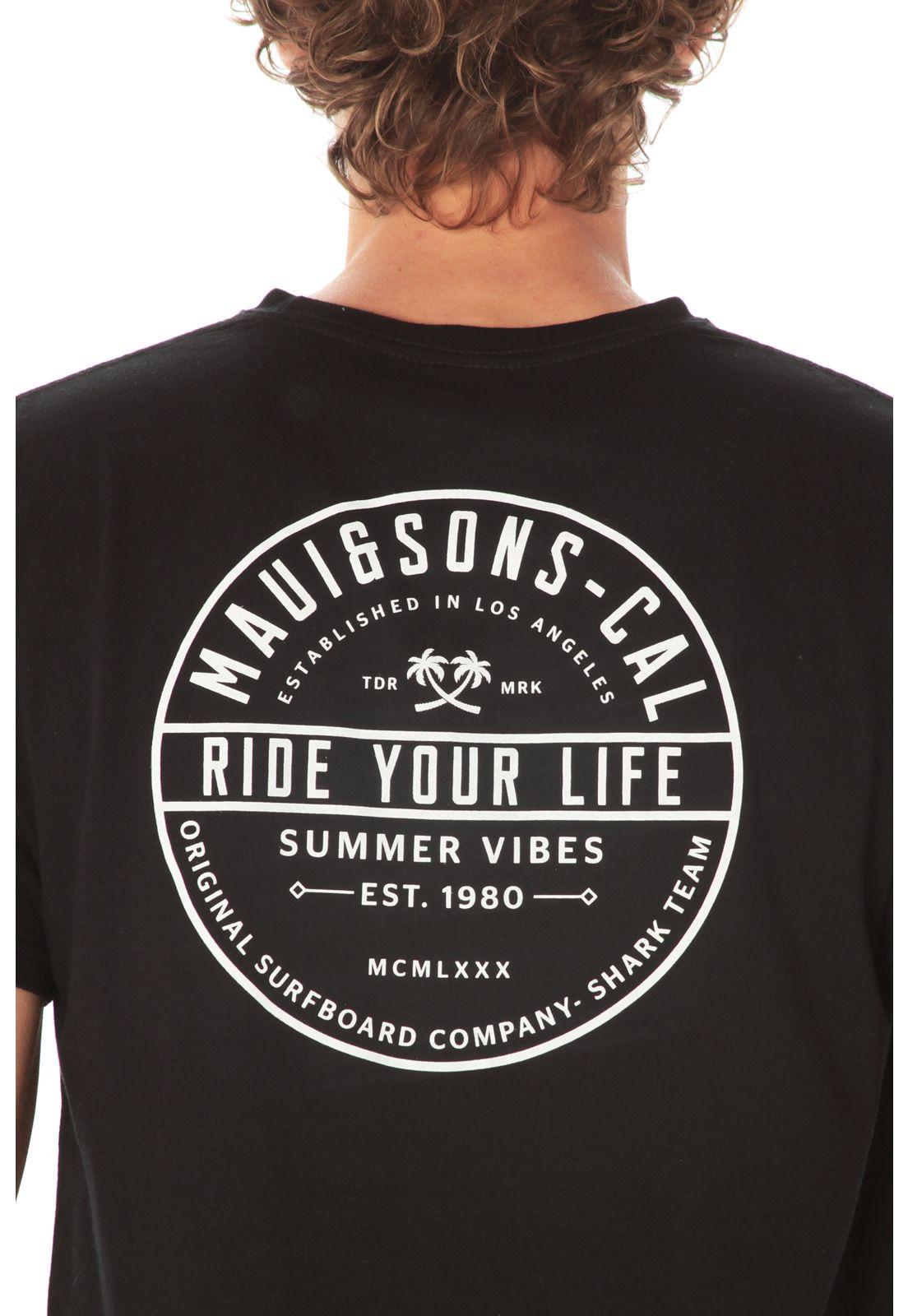 Polera Hombre Maui 5P447-MV21 Negro-2