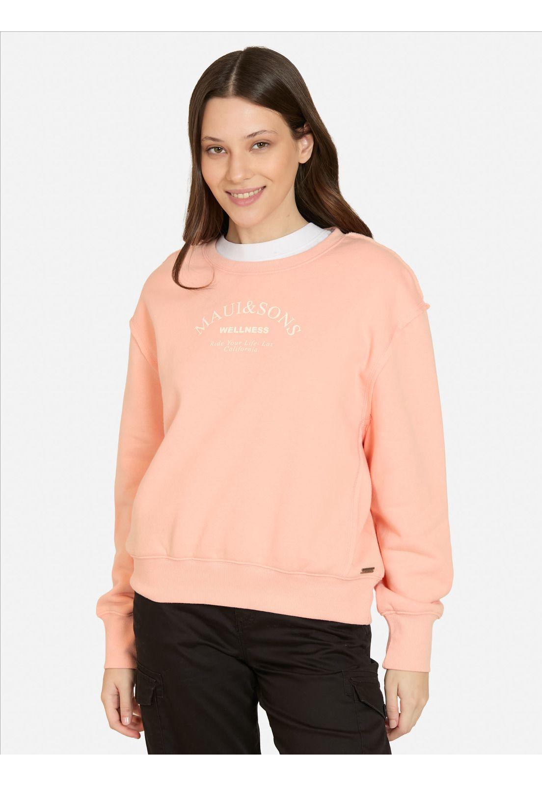 Poleron CR Glowtide Rosado Mujer Maui And Sons-0