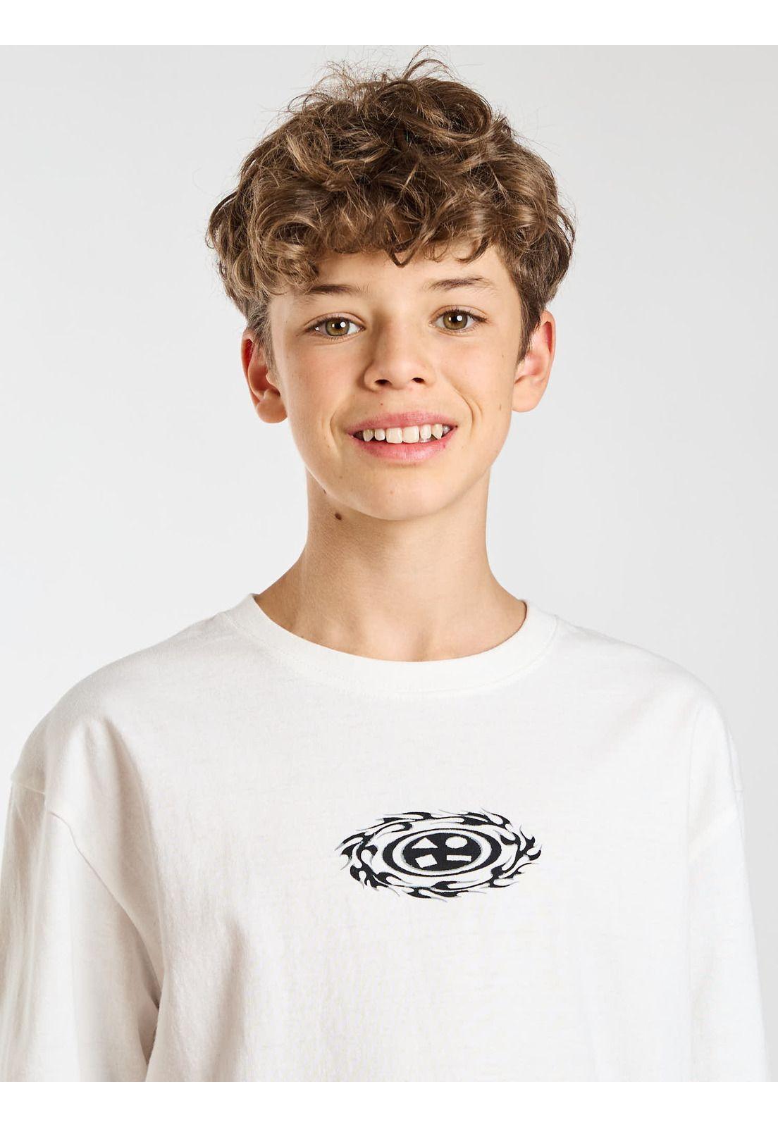 Polera ML Venice Blanco Infantil Maui and Sons-4