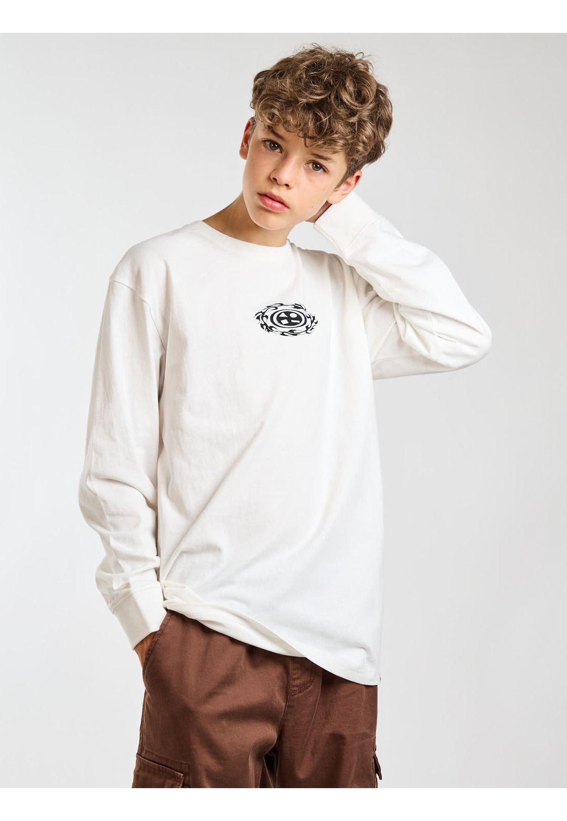 Polera ML Venice Blanco Infantil Maui and Sons-5