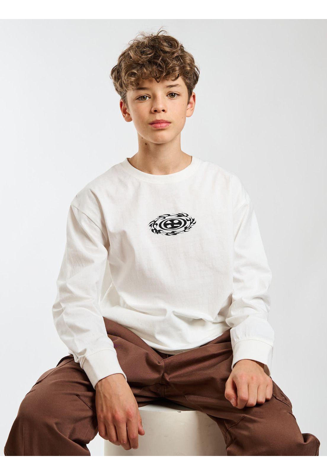 Polera ML Venice Blanco Infantil Maui and Sons-6