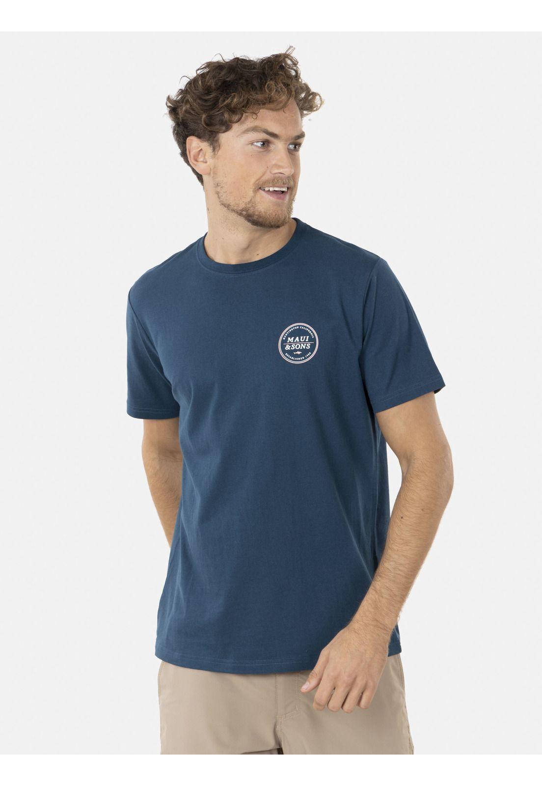 Polera SURFER´S RING Hombre Azul Maui and Sons-0