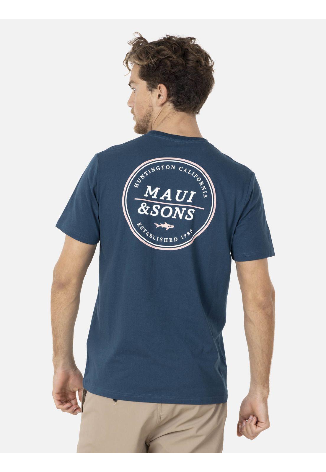 Polera SURFER´S RING Hombre Azul Maui and Sons-1