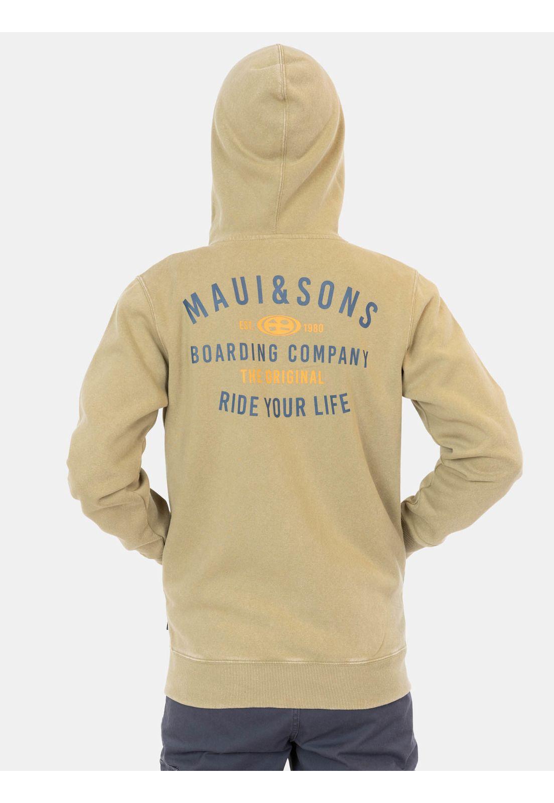 Poleron FZ Boarding Company Khaki Infantil Maui and Sons-1