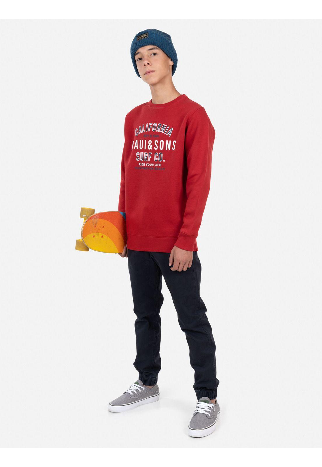 Poleron SURF CO. Juvenil Rojo Maui and Sons-3