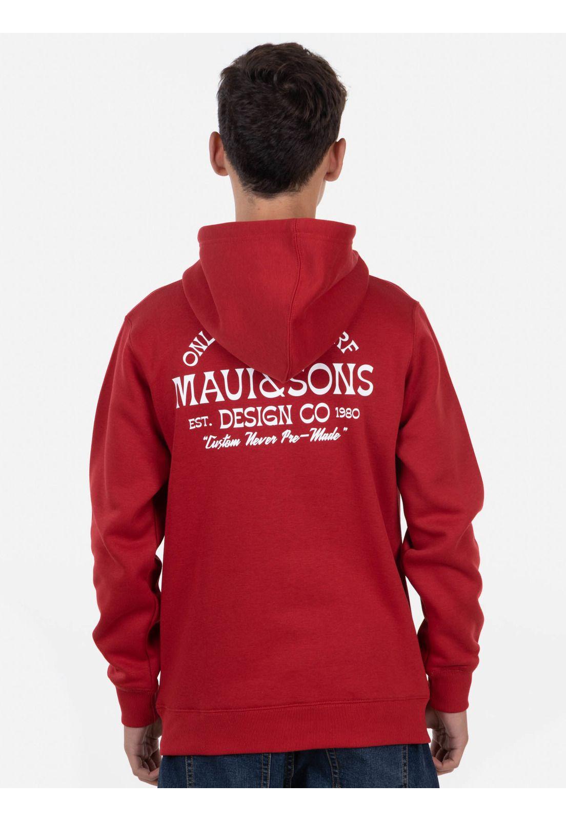 Poleron DESIGN Juvenil Rojo Maui and Sons-1