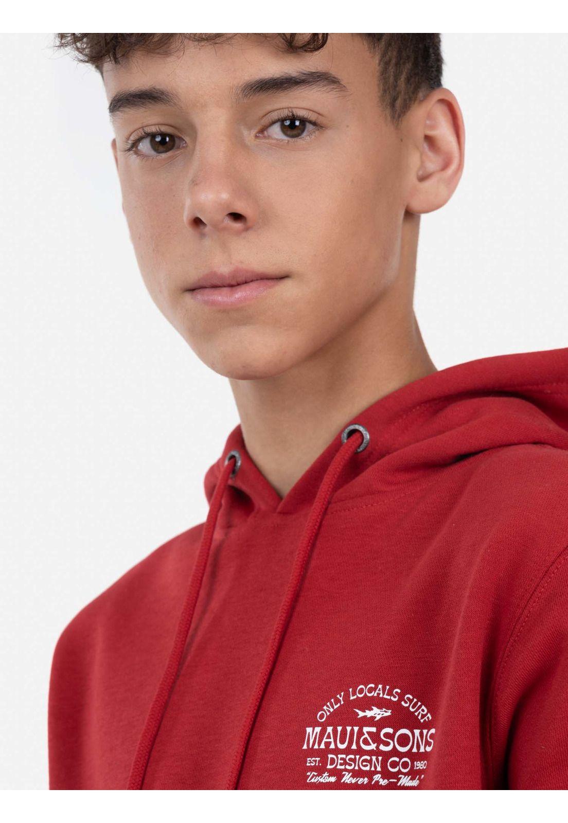 Poleron DESIGN Juvenil Rojo Maui and Sons-3