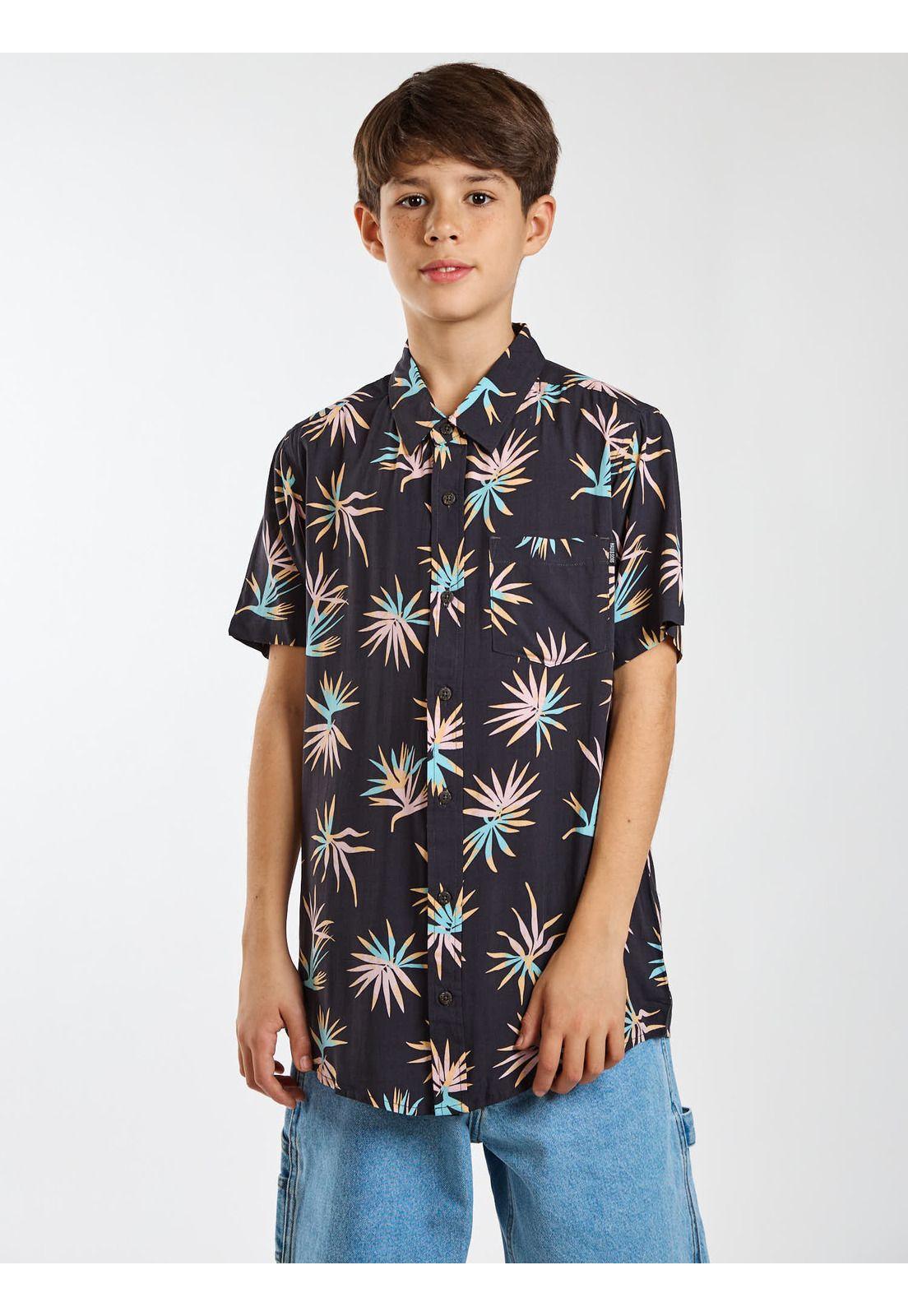 Camisa MC Wavely Multicolor Infantil Maui and Sons-5