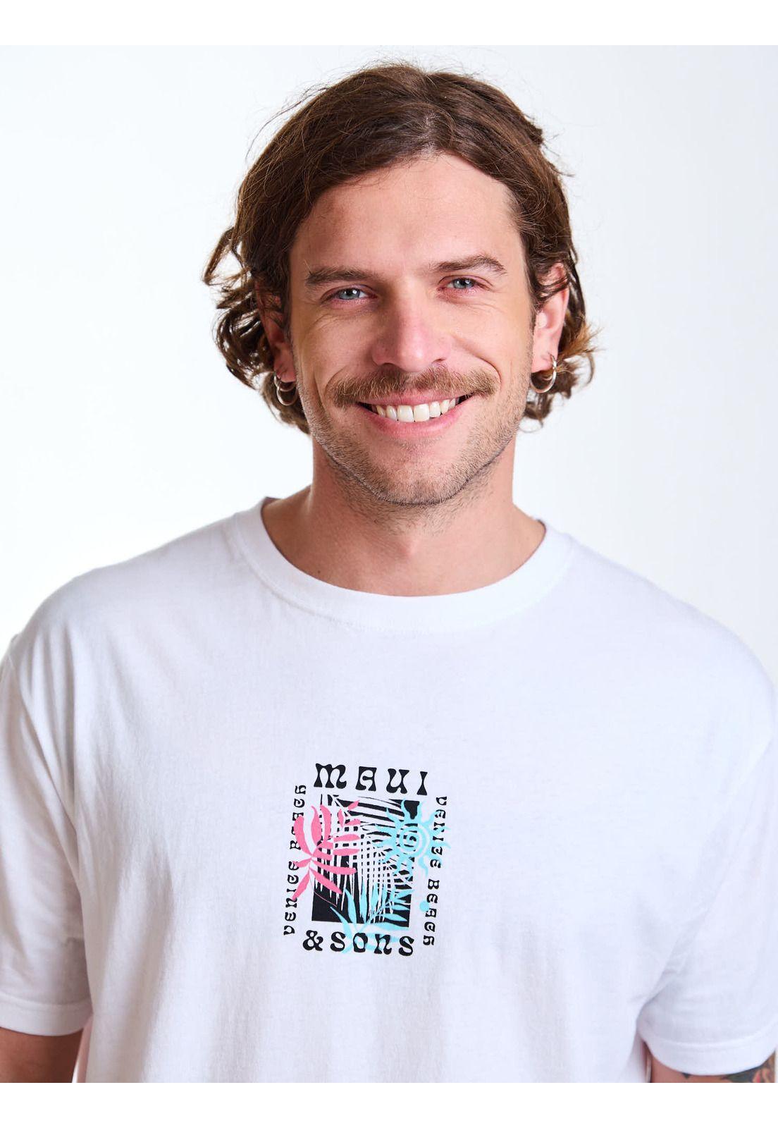 Polera MC Venice Blanco Hombre Maui and Sons-4