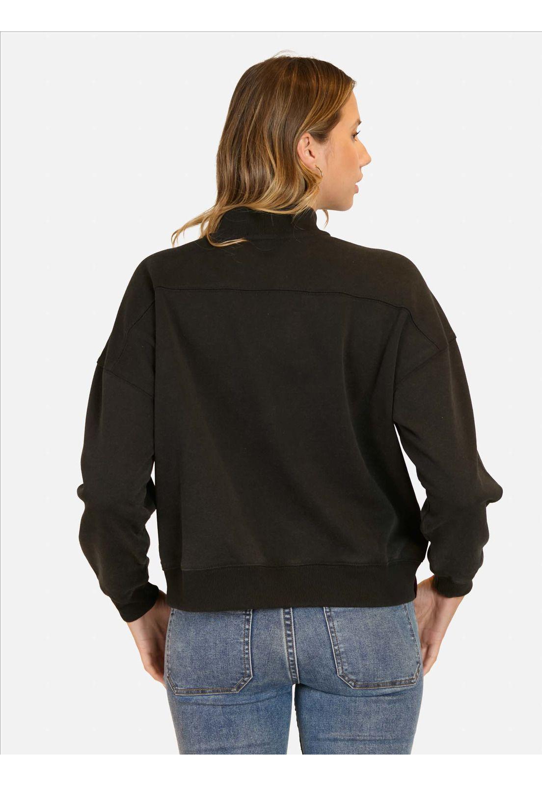 Poleron CR Palm Negro Mujer Maui And Sons-1