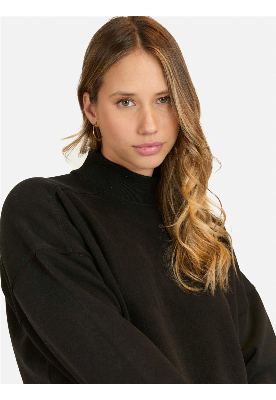 Poleron CR Palm Negro Mujer Maui And Sons-2