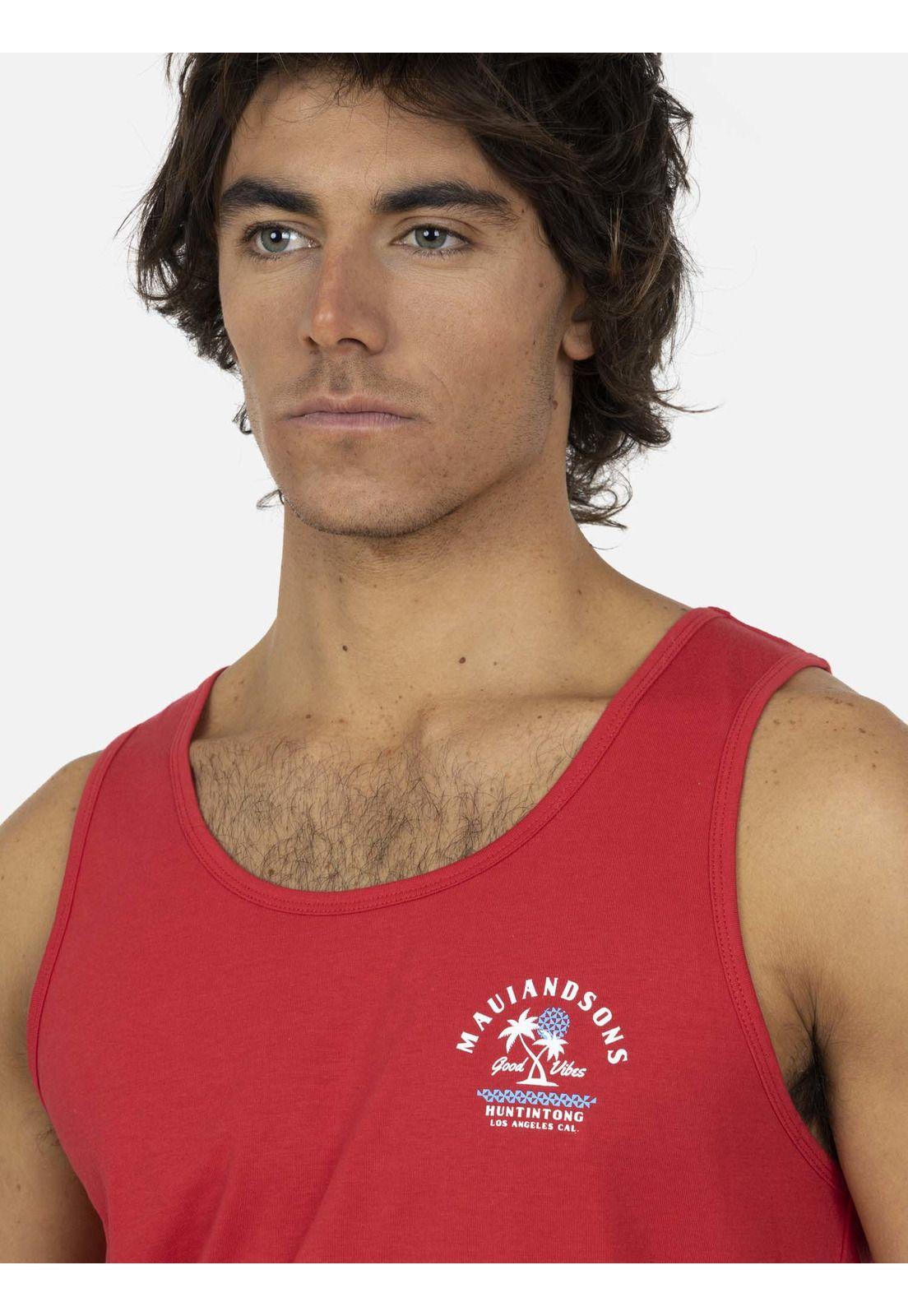 Polera Hombre 5P574-MV22 Rojo Maui and Sons-2