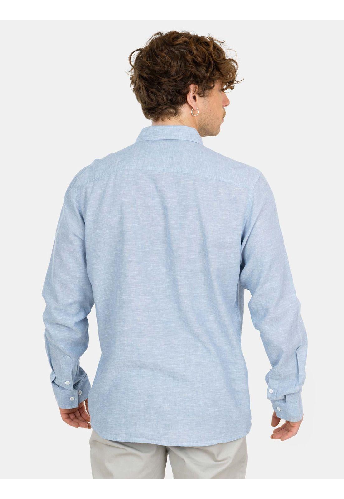 Camisa ML Aloha Azul Hombre Maui And Sons-1