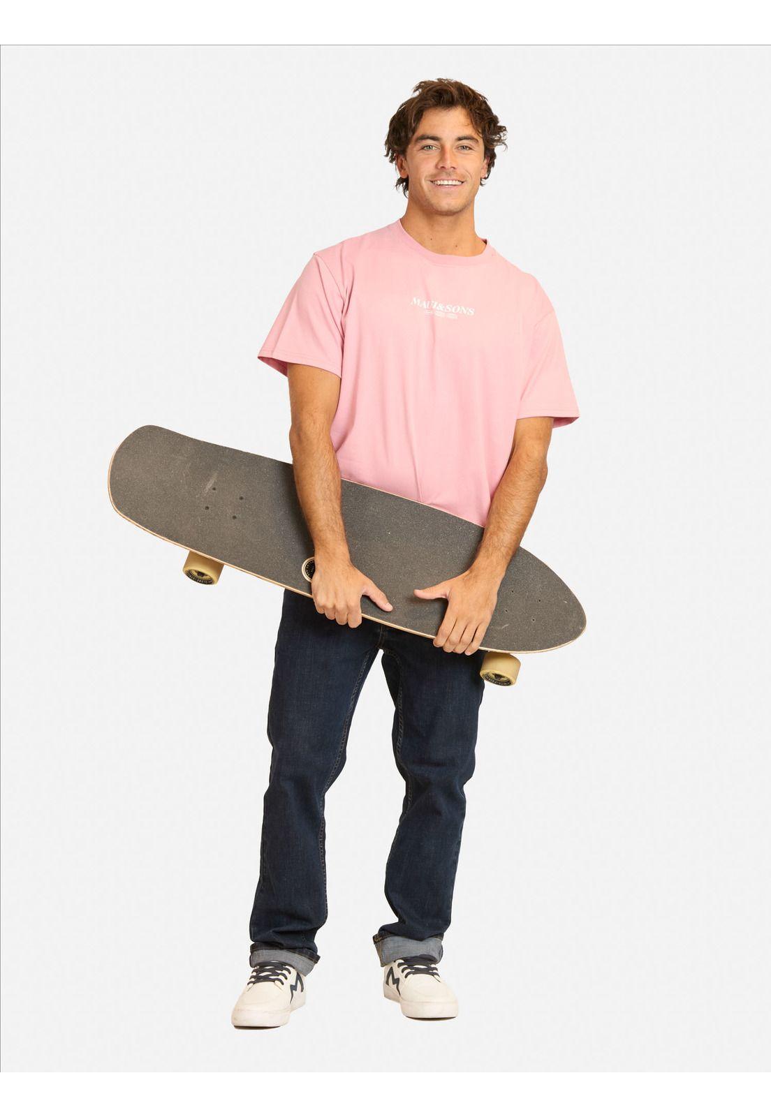 Polera MC Fufifo Rosado Hombre Maui And Sons-3