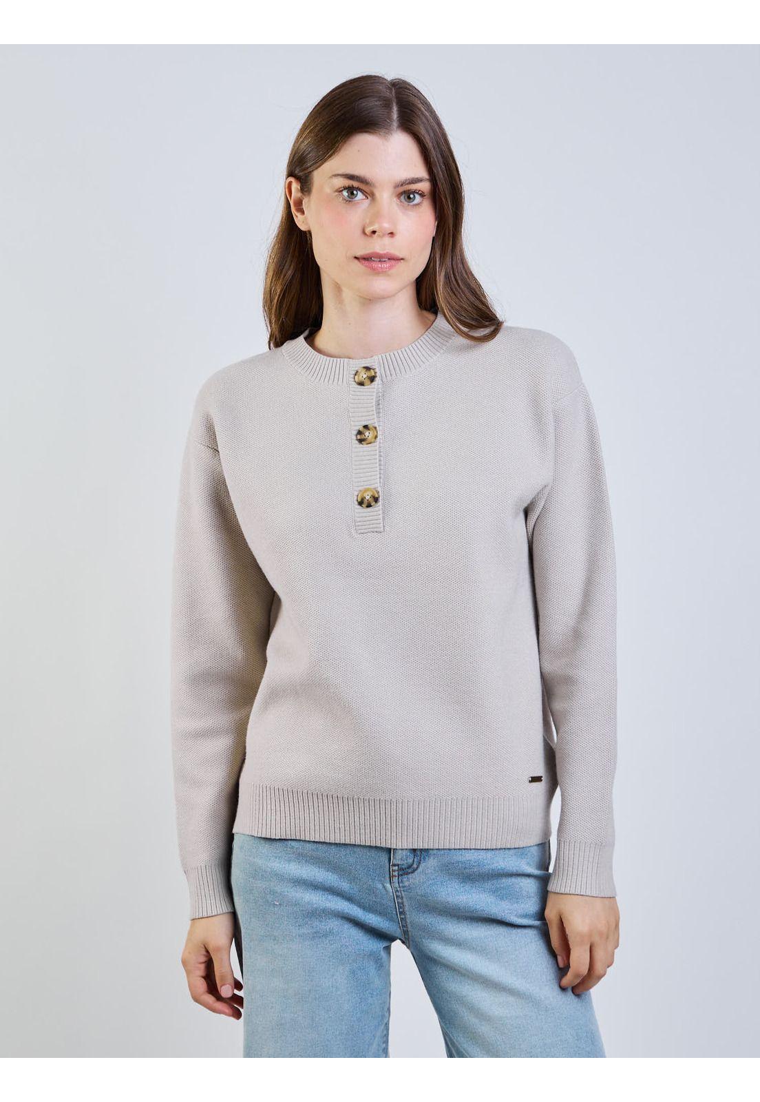 Sweater Canyx Beige Mujer Maui And Sons-0
