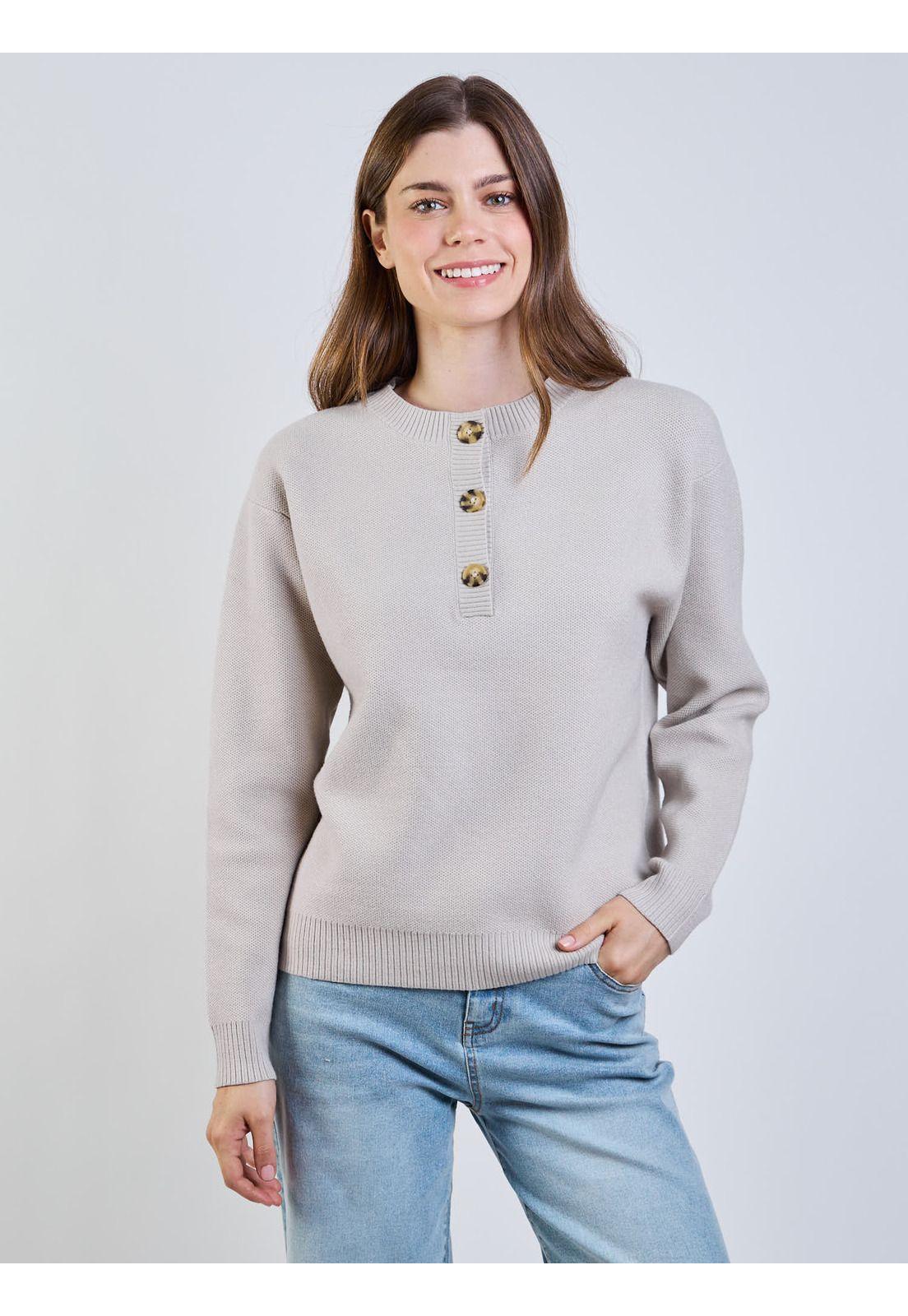 Sweater Canyx Beige Mujer Maui And Sons-6