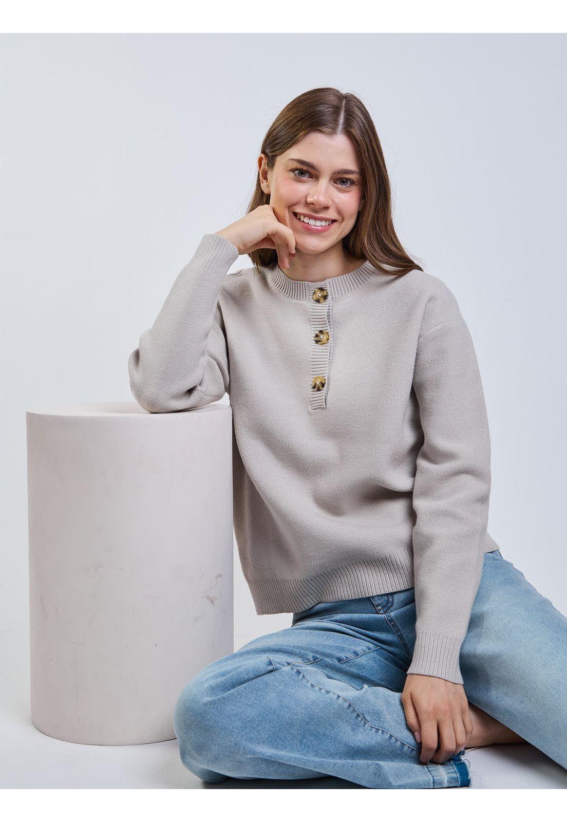 Sweater Canyx Beige Mujer Maui And Sons-7