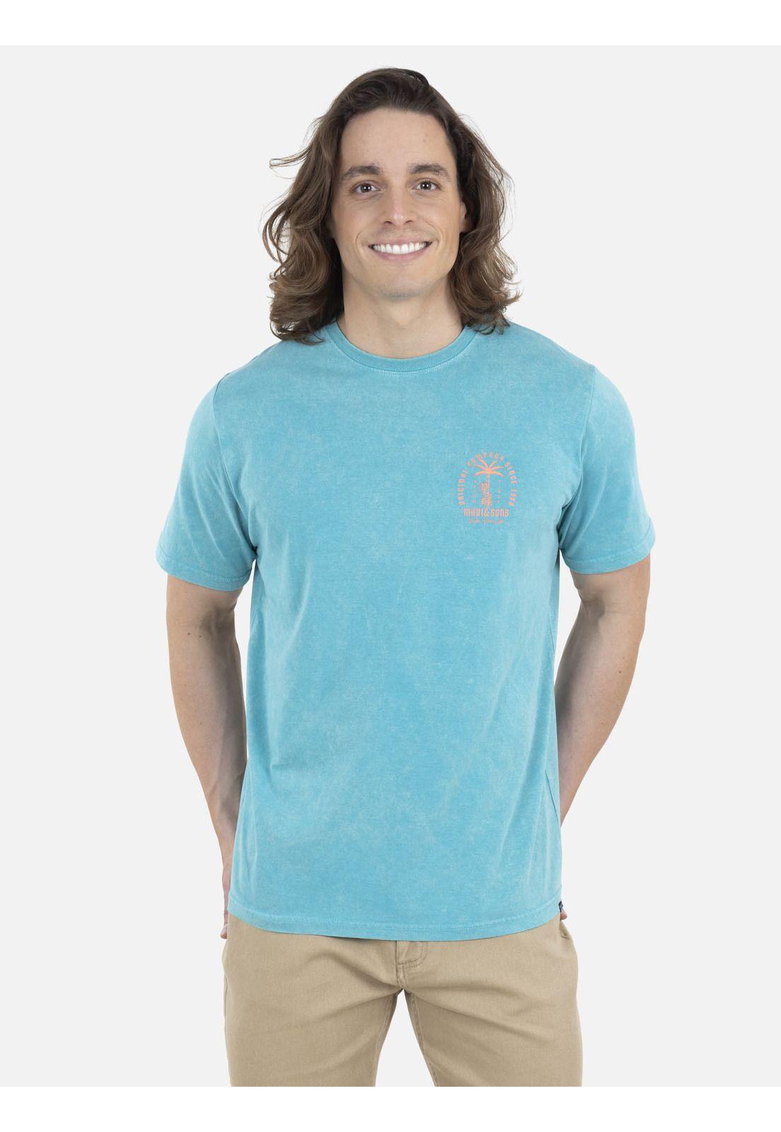 Polera Hombre 5P387-MV22 Turquesa Maui and Sons-0