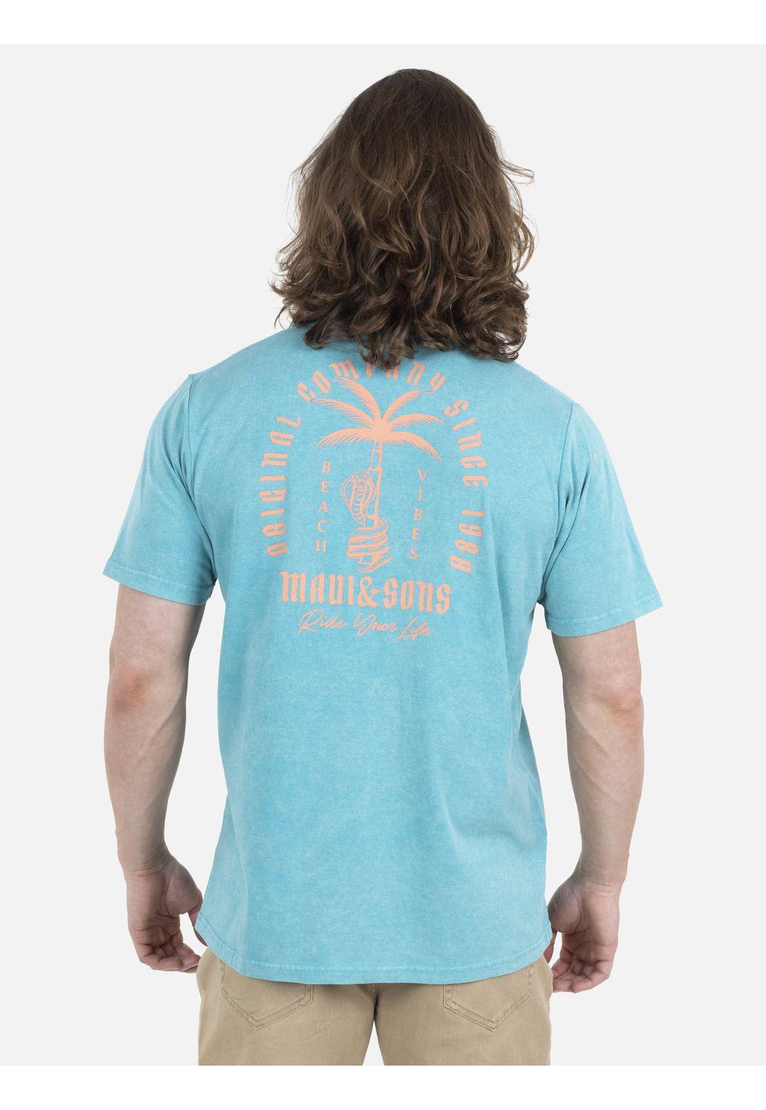 Polera Hombre 5P387-MV22 Turquesa Maui and Sons-1