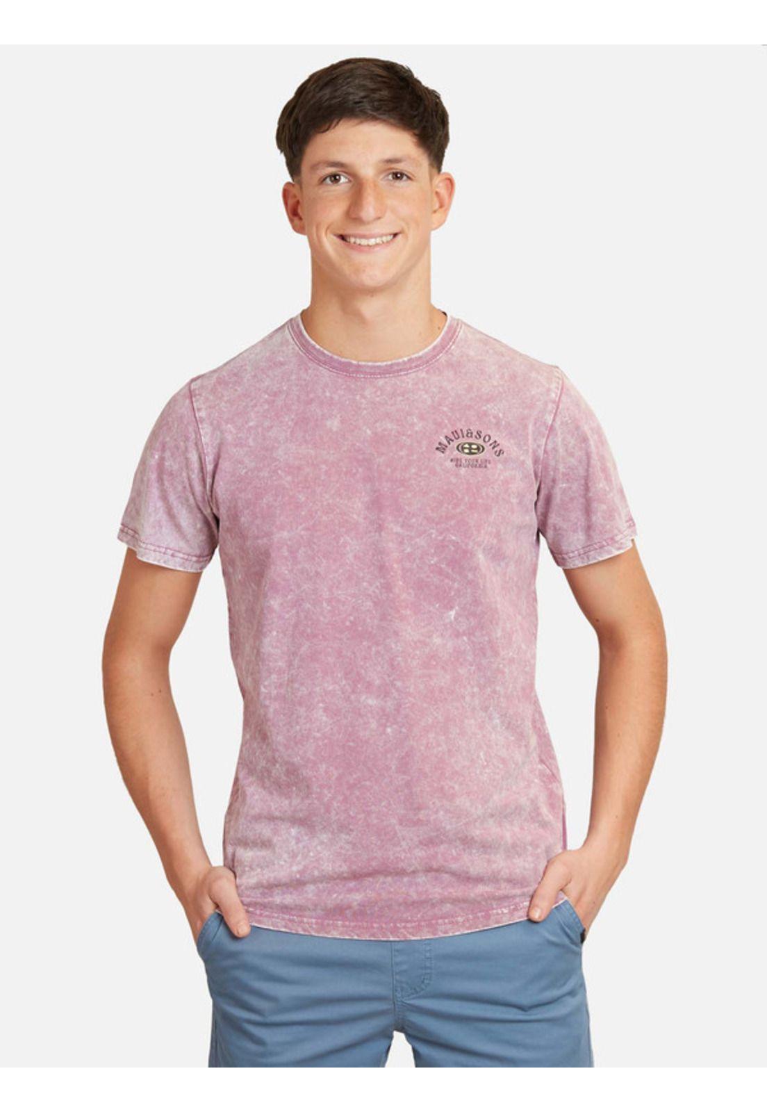 Polera Oval Acid Sst Juvenil Hombre Burdeo Maui And Sons-0