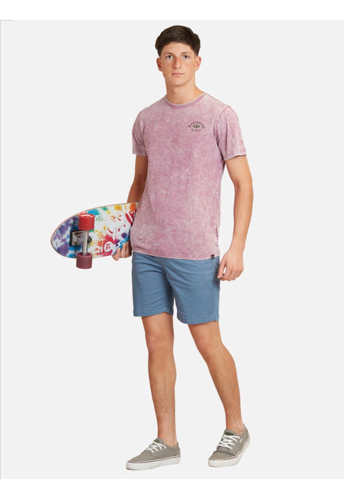 Polera Oval Acid Sst Juvenil Hombre Burdeo Maui And Sons-3