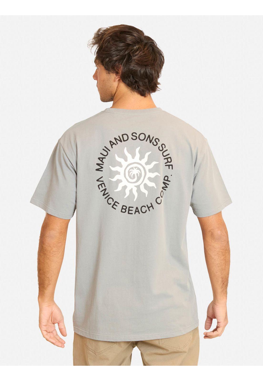 Polera MC Boby Gris Hombre Maui And Sons-1