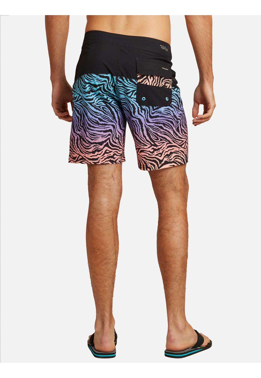 Traje De Baño Stretch Animal Rainbow Vortex Hombre Multicolor Maui And Sons-1