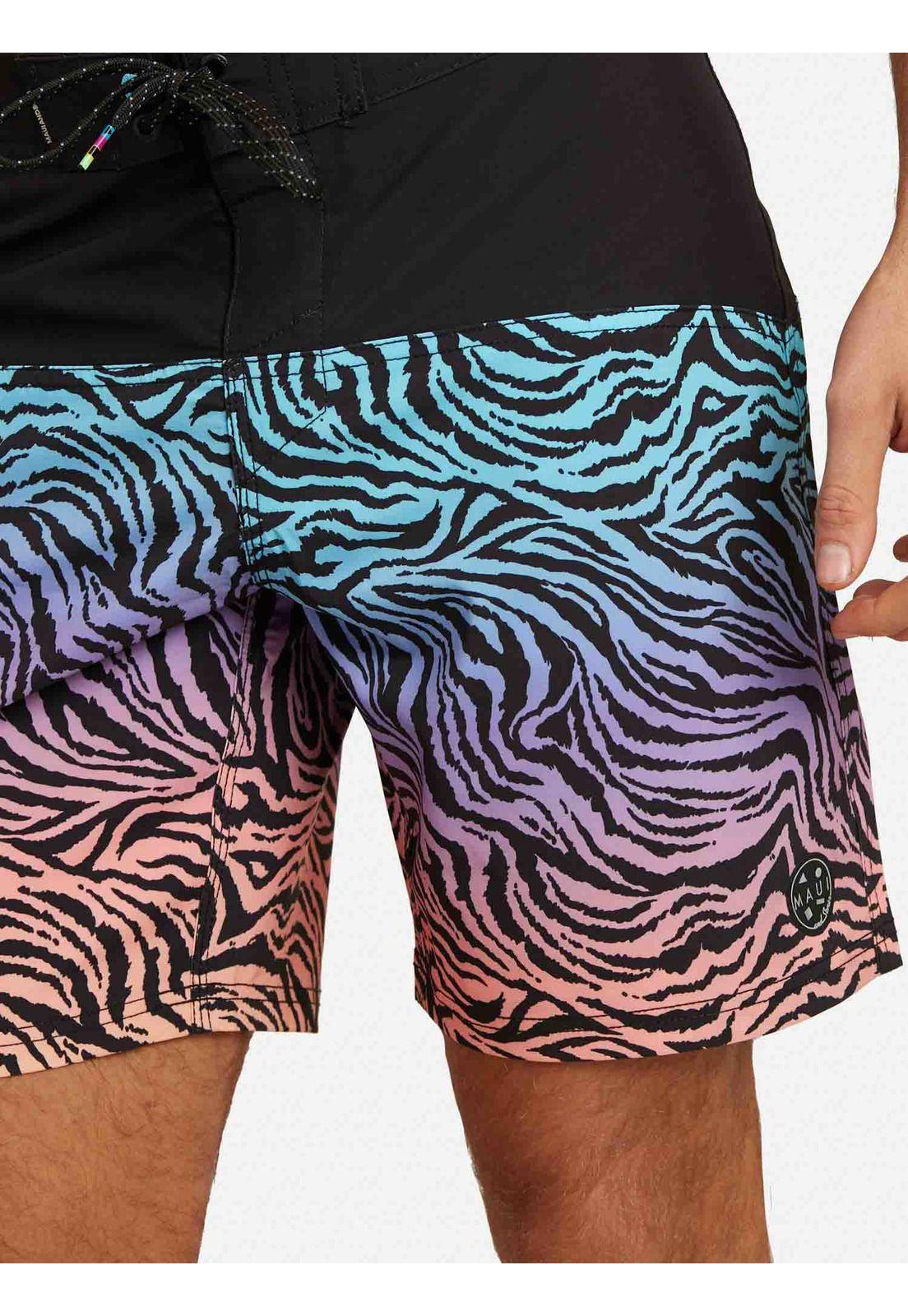 Traje De Baño Stretch Animal Rainbow Vortex Hombre Multicolor Maui And Sons-2