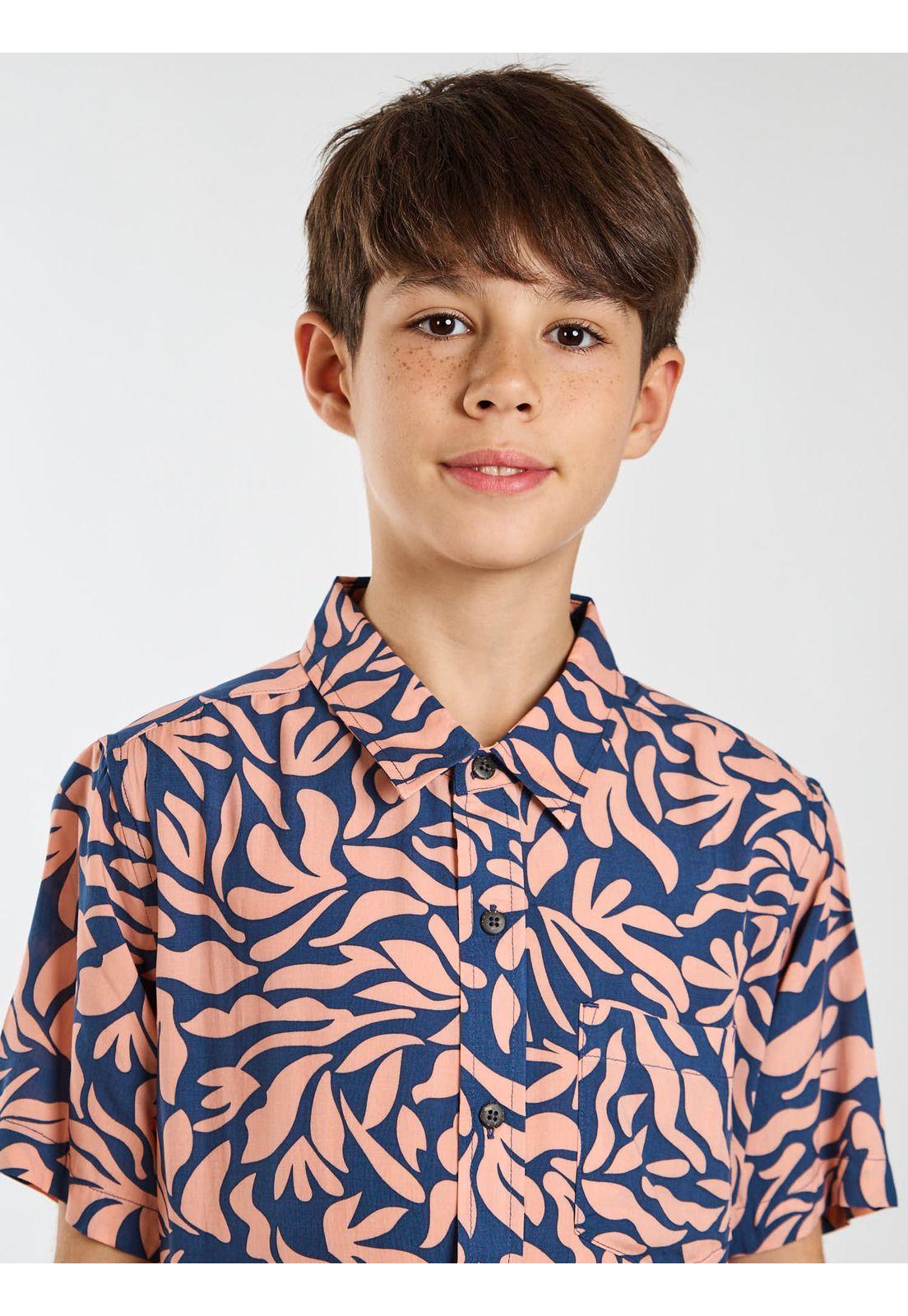 Camisa MC Makoa Multicolor Infantil Maui and Sons-3