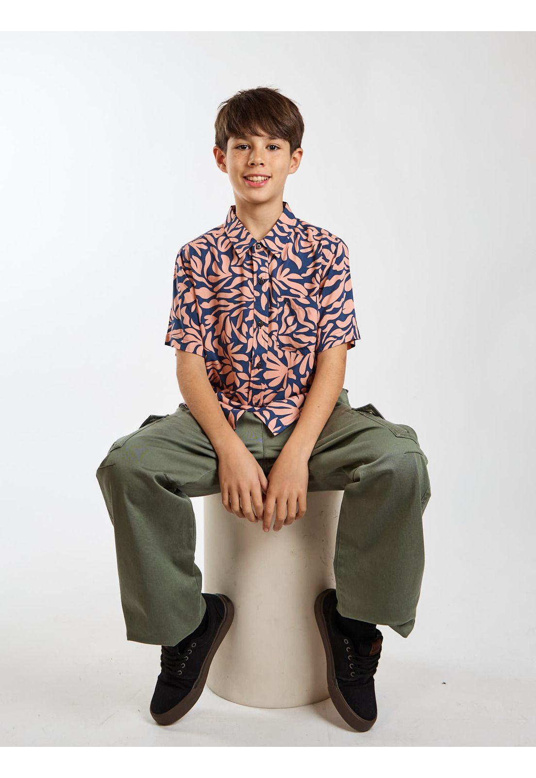 Camisa MC Makoa Multicolor Infantil Maui and Sons-6
