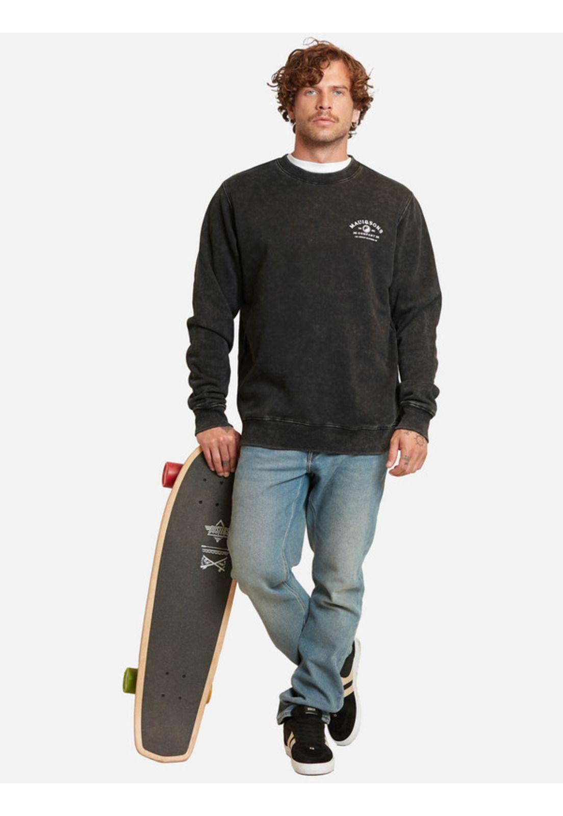 Poleron Yinyan Surfco Crew Negro Maui And Sons-3