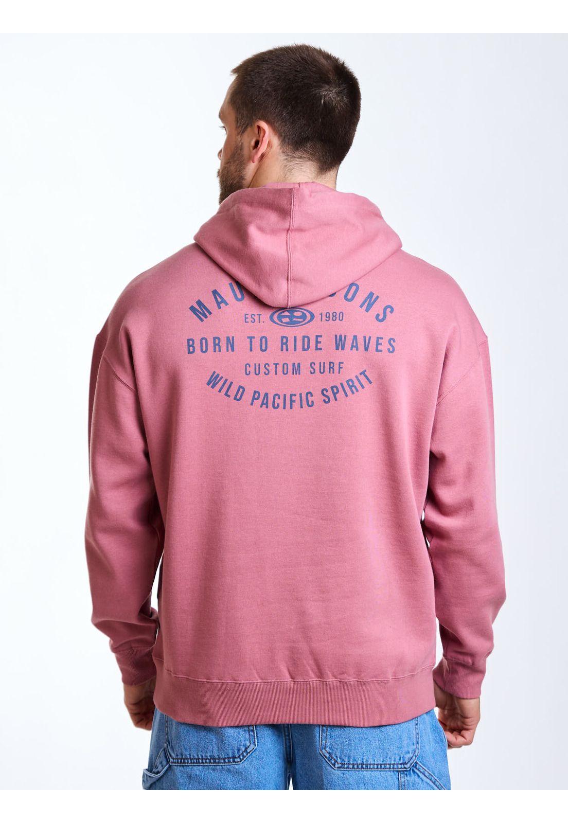 Poleron Canguro Coastal Rosado Hombre Maui and Sons-1
