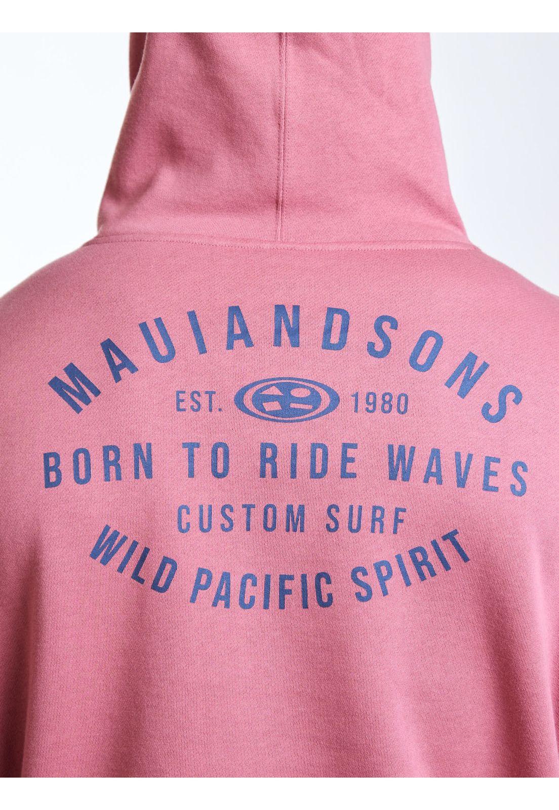 Poleron Canguro Coastal Rosado Hombre Maui and Sons-3