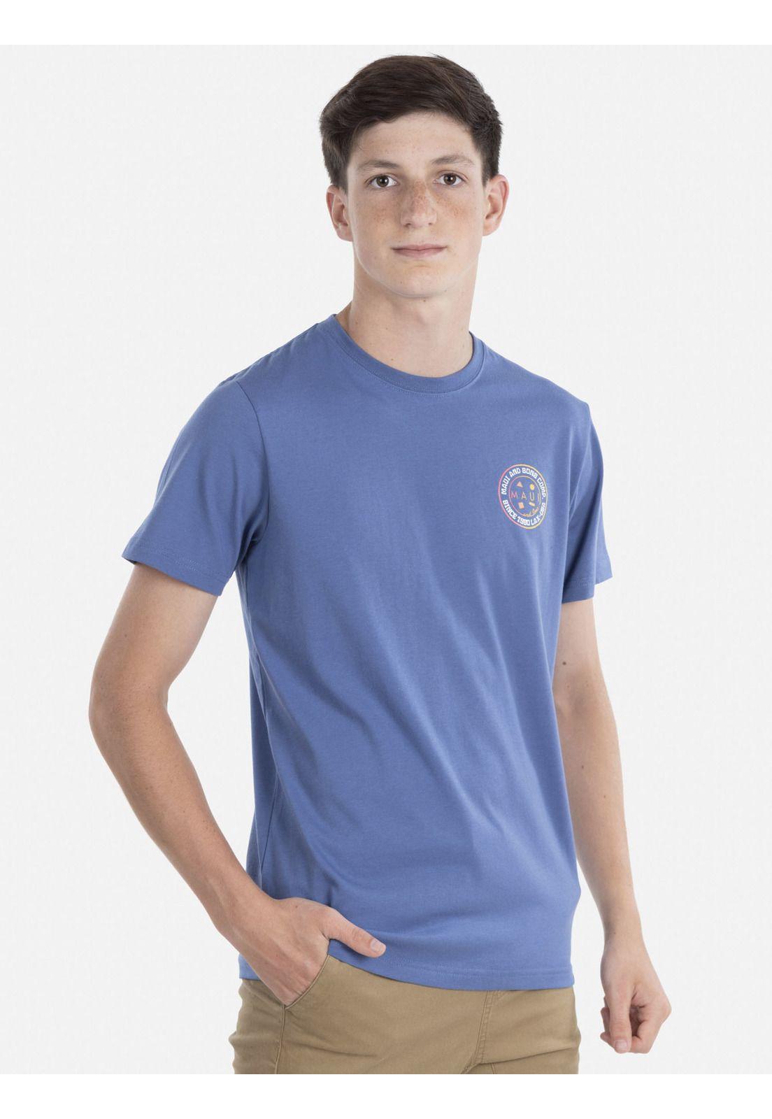 Polera SINCE 1980 LAX SS TEE Juvenil Azul Maui & Sons-0
