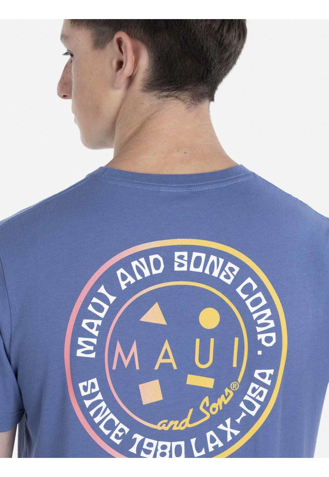 Polera SINCE 1980 LAX SS TEE Juvenil Azul Maui & Sons-2