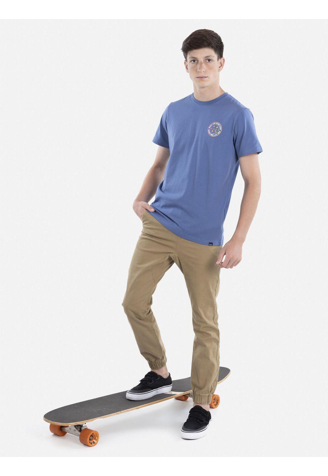 Polera SINCE 1980 LAX SS TEE Juvenil Azul Maui & Sons-3