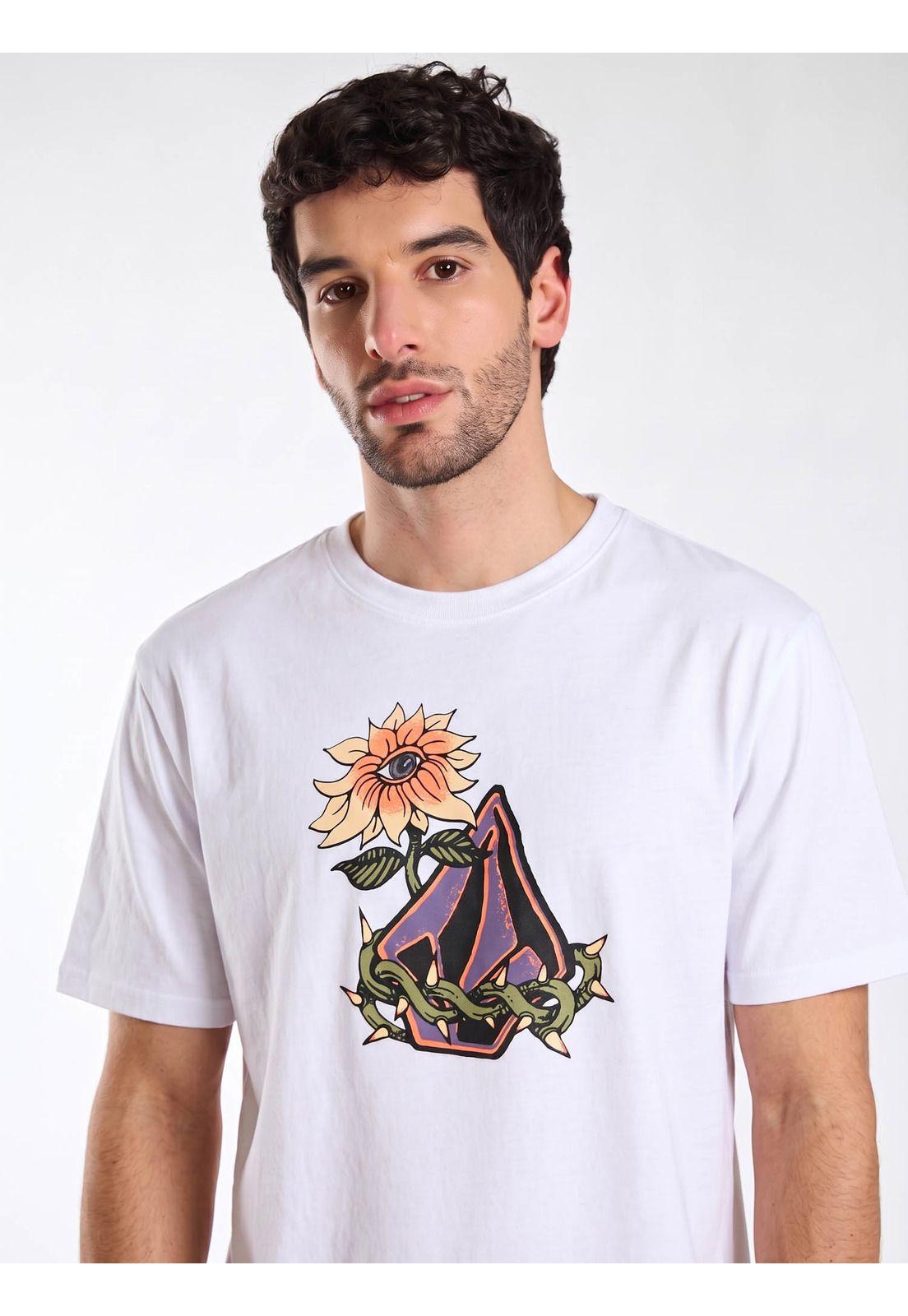 Polera Oversize Ca Dreaming Blanco Hombre Volcom-2