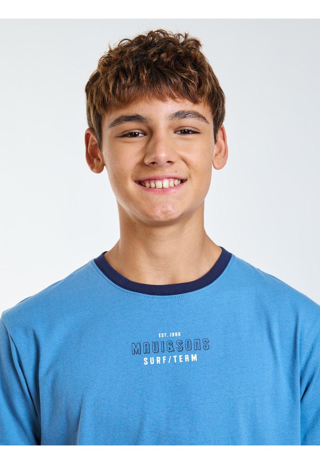 Polera MC Radical Celeste Infantil Maui and Sons-4