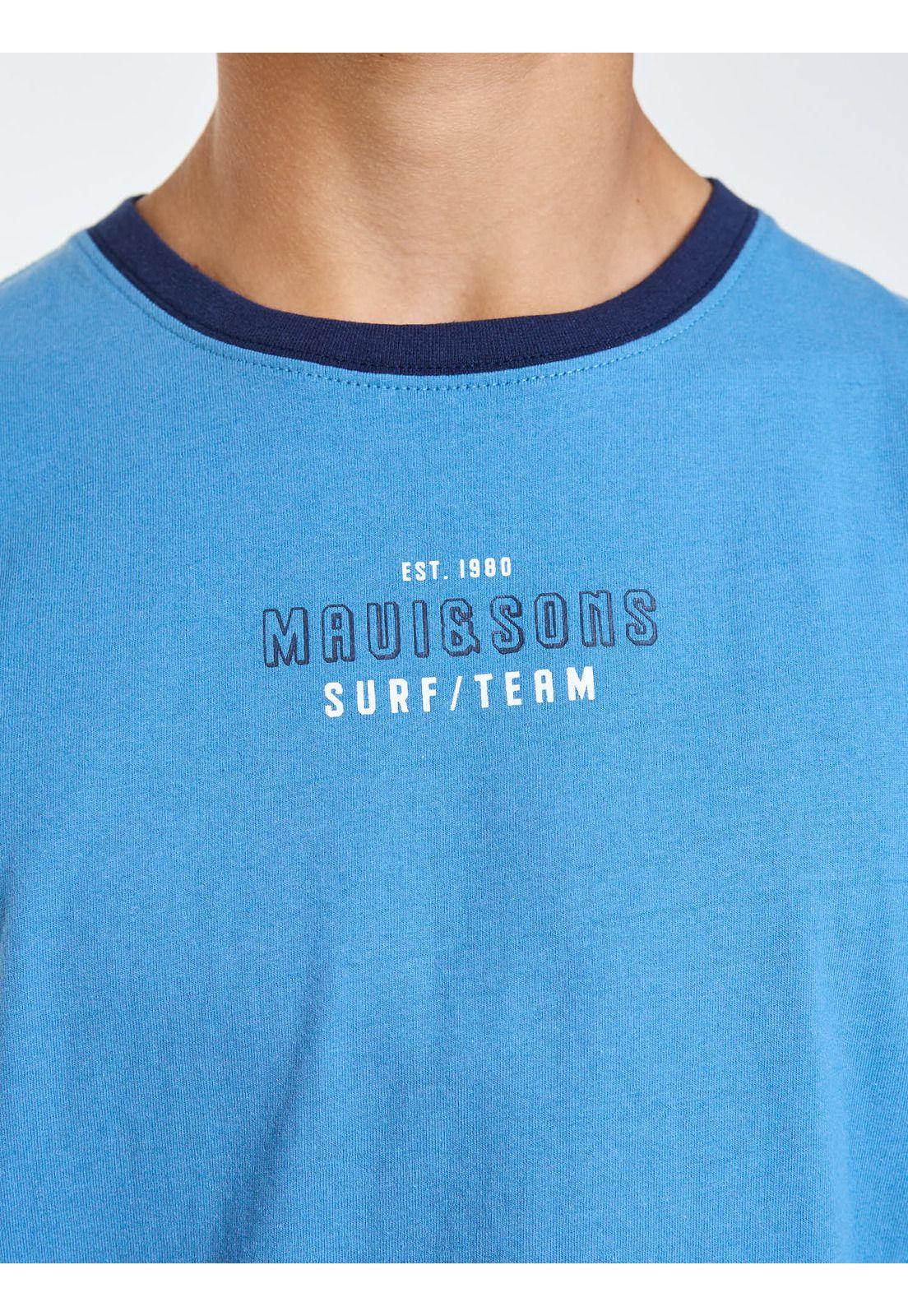 Polera MC Radical Celeste Infantil Maui and Sons-5