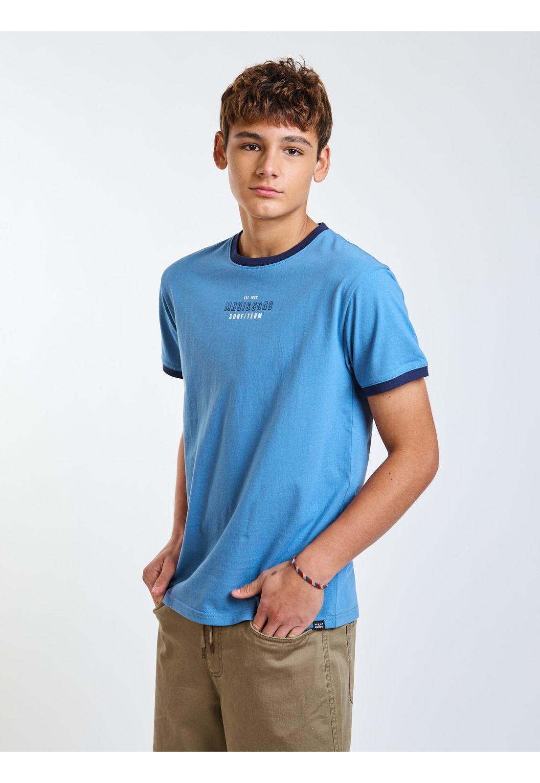 Polera MC Radical Celeste Infantil Maui and Sons-6
