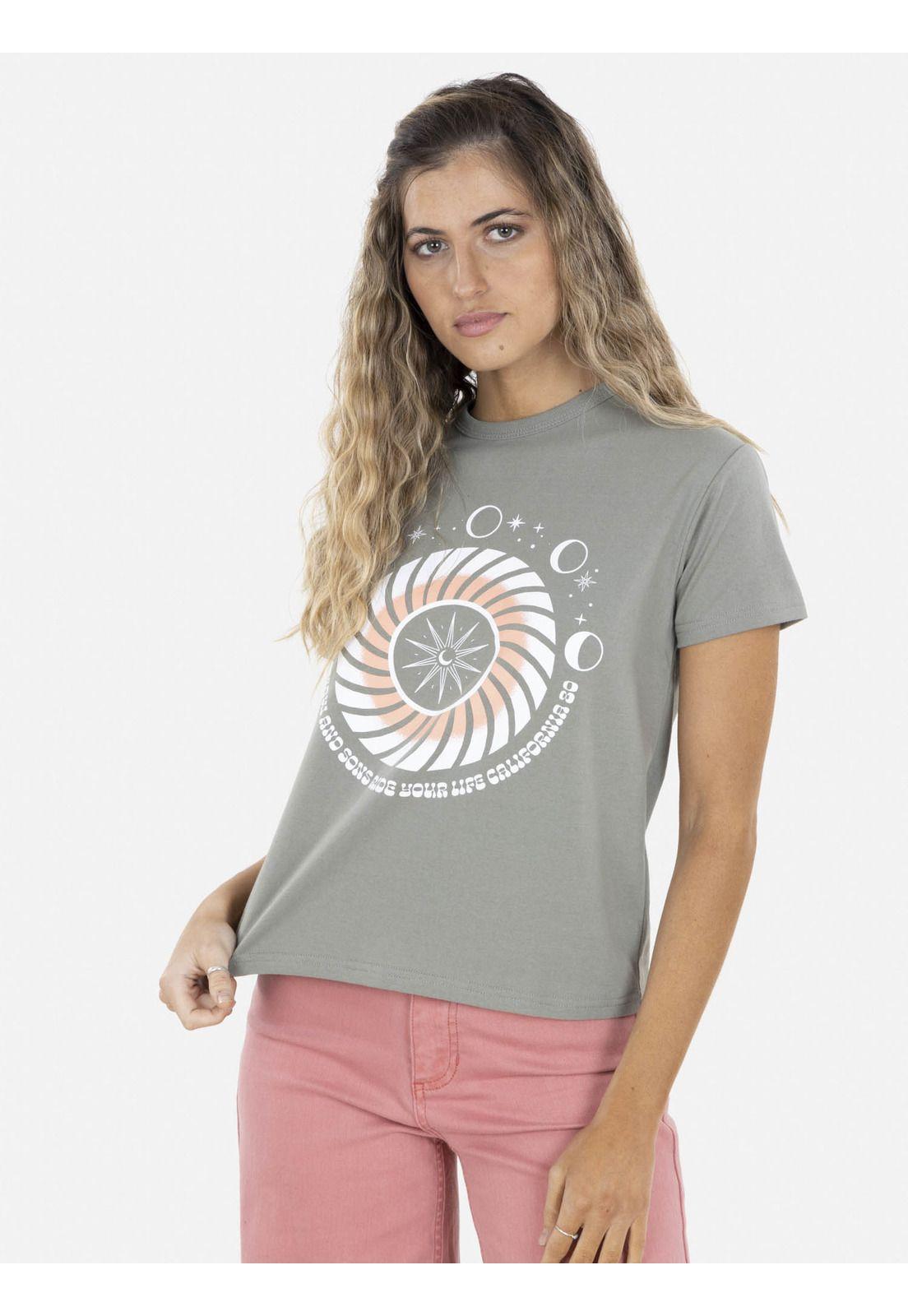 Polera MOON CYCLE Mujer Verde Maui and Sons-0