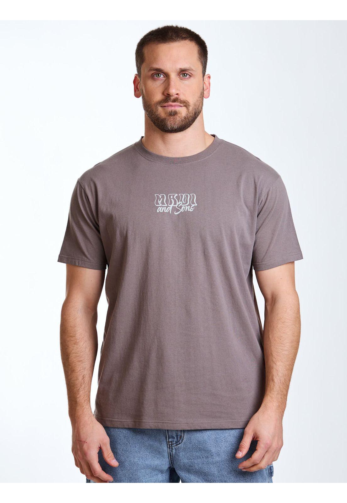 Polera MC Grid Café Hombre Maui and Sons-0