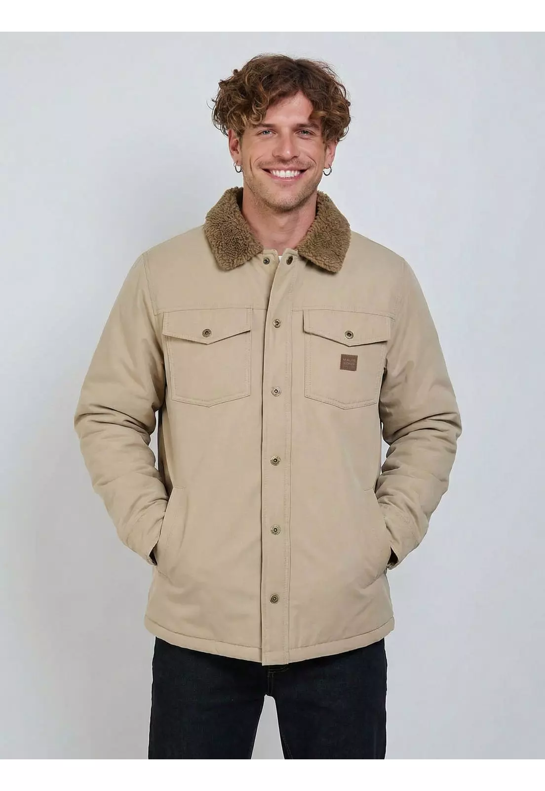 Chaqueta Wavo Beige Hombre Maui And Sons-0