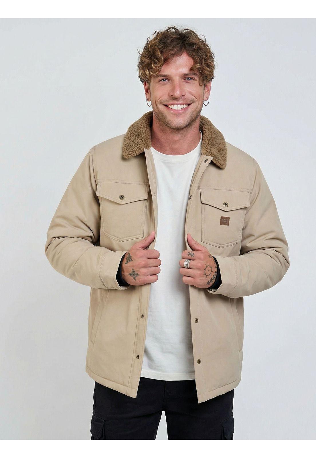 Chaqueta Wavo Beige Hombre Maui And Sons-4