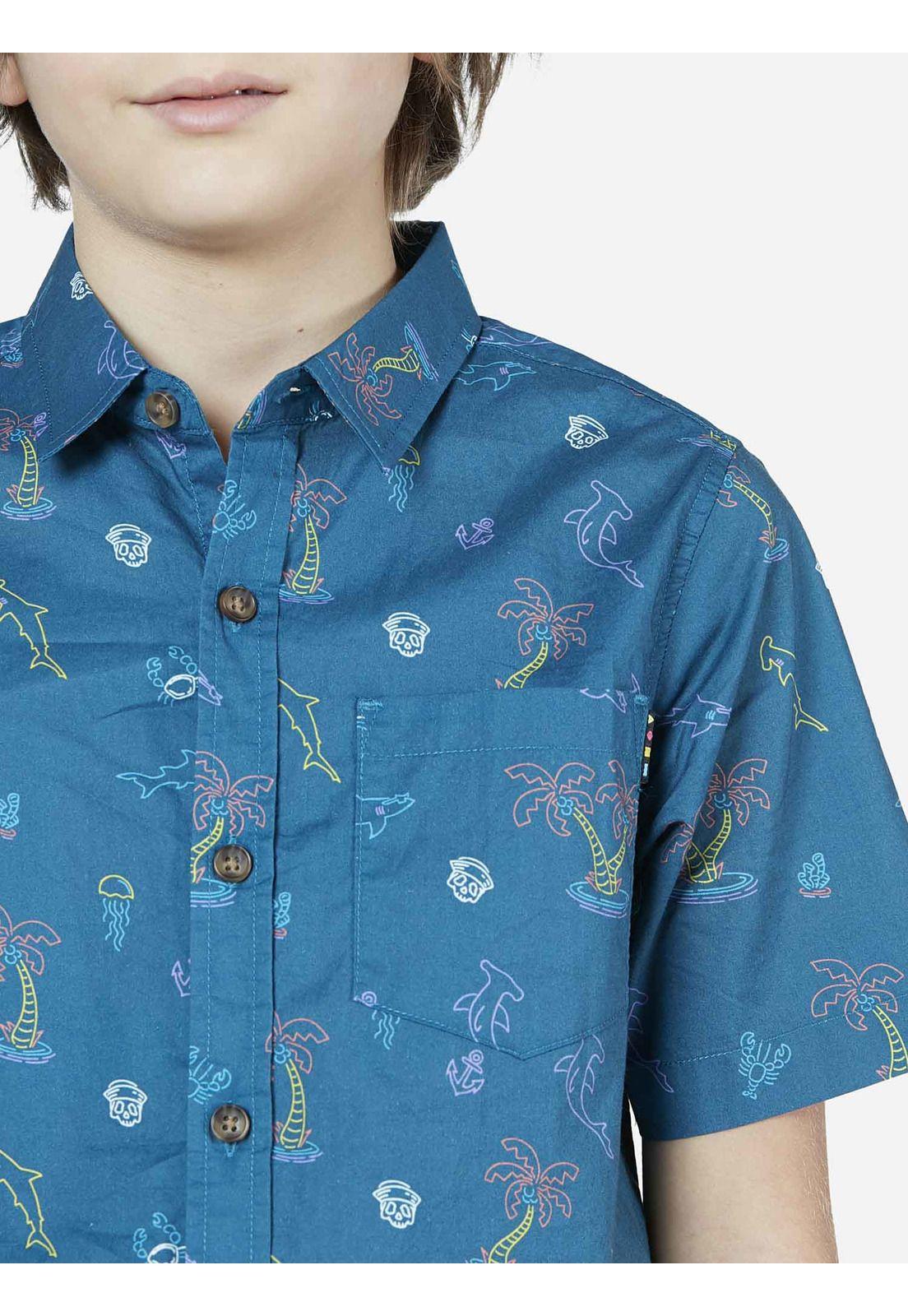 Camisa  Niño Azul 5C944-KV22 Maui And Sons-2